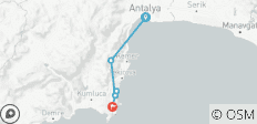  Turkey - The most beautiful stages of the Lycian Way between Antalya and Adrasan 8 Days - 5 destinations 