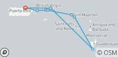  Ontdek de zeileilanden van de Caraïben 2026 - 15 Dagen (inclusief Philipsburg) - 9 bestemmingen 