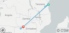 9-Day Zanzibar &amp; Livingstone Safari Adventure Package - 7 destinations 