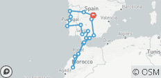  17 jours Portugal Andalousie Maroc au départ de Madrid - 21 destinations 