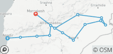  4-tägige private Wüstentour von Agadir nach Marrakech - 15 Destinationen 
