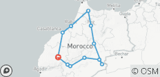  Aventure dans le désert de Marrakech vers les villes impériales et le Nord - 12 destinations 