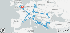  Ultimate European (Más Islas Griegas, Comienza en París) - 54 destinos 