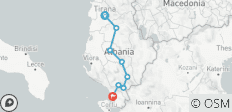  Circuit privé de Tirana à Saranda en 4x4 - 8 destinations 