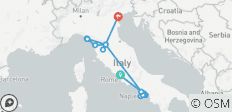  Budget Rome to Sorrento &amp; Venice - 13 days - 24 destinations 