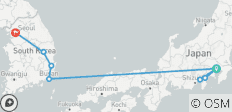  Aventura personalizada de 11 días en Japón y Corea del Sur, con salida diaria y guía privado - 8 destinos 