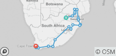  Johannesburg nach Kapstadt - 26 Destinationen 