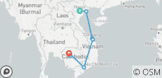  Impresionante viaje de 14 días por Vietnam y Camboya - De Hanoi a Siem Reap - 9 destinos 
