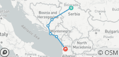  From Belgrade to Tirana via Dubrovnik - Small Group Tour - 6 destinations 