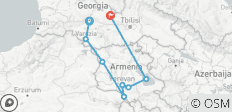  Ontdekkingsreis door de Kaukasus: 12-daags avontuur over land door Azerbeidzjan, Georgië &amp; Armenië - 8 bestemmingen 