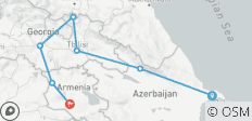  Aserbaidschan, Georgien &amp; Armenien 12-Tage Kaukasus Explorer - 7 Destinationen 