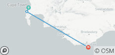  3Daagse Tuinroute Big 5 safari tour met kleine groep vanuit Kaapstad &amp; privé rondleiding bezoek aan Kaap Agulhas - 3 bestemmingen 
