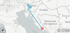  Coast Express - Passerelle slovène de Ljubljana à Split - 4 destinations 