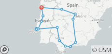  Porto to Lisbon &amp; Andalucia Loop - 11 days - 19 destinations 