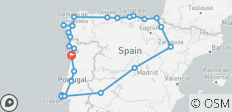  Northern Spain &amp; Lisbon From Porto - 12 days - 30 destinations 