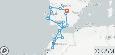  Capitales ibériques, Andalousie et Maroc 2026-27 - 17 jours - 22 destinations 