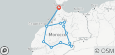  11 jours de trésors du Maroc au départ de Tanger - 13 destinations 