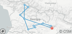  Viaje por carretera en coche de 9 días por Georgia: Cultura, Castillos y Aventuras en la Montaña - 12 destinos 
