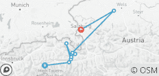  Tauern-Radweg Krimml-Salzburg (5 Tage) - 9 Destinationen 