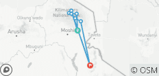 Kilimandjaro : Route de Marangu (from Marangu to Kilimandjaro) - 11 destinations 