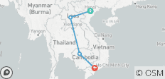  GRAND TOUR 3 PAYS : VIETNAM - LAOS - CAMBODGE (en aval) - 4 destinations 
