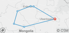  Radfahren in der Mongolei - 6 Destinationen 
