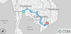  Indochina &amp; Angkor mit dem Rad - 19 Destinationen 