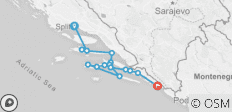  Radfahren an der dalmatinischen Küste - 17 Destinationen 