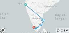 Rutas por el sur de la India desde Bombay By G Experiences - 13 destinos 