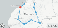  ab Casablanca: 8 Tage kaiserliche Städte und Sahara-Wüste - 17 Destinationen 