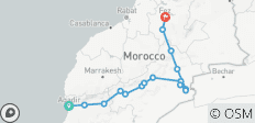  4-Daagse privé-woestijntour van Agadir naar Fes via Aït BenHaddou, Erg Chebbi , - 16 bestemmingen 
