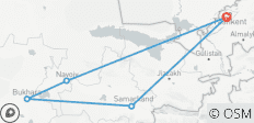  Tashkent, Bukhara &amp; Samarkand - 7 days - 5 destinations 