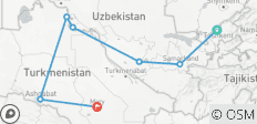  Uzbekistan &amp; Turkmenistan Explorer - 15 days - 7 destinations 