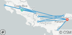  Costa Rica &amp; Panama Erlebnisreise (24 Destinationen) - 12 Destinationen 