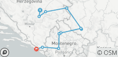  Caminando por los Balcanes - Bosnia, Serbia y Montenegro - 11 destinos 