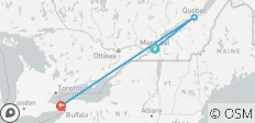  Charmes du Québec Un voyage à travers Montréal, Charlevoix et Québec (2027) - 3 destinations 
