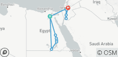  La aventura te espera en Egipto y Jordania / cambio gratuito al crucero de lujo Dahabya por el Nilo - Todos los vuelos incluidos) - 13 destinos 