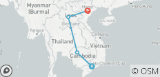  GRAND TOUR 3 COUNTRIES : VIETNAM - CAMBODIA - LAOS (upstream) - 4 destinations 