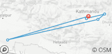  Tour durch Nepal in 6 Tagen: UNESCO-Erbe, Bergblicke &amp; Chitwan-Safari - 6 Destinationen 