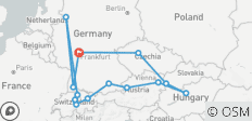  Circuit de 7 jours en Europe centrale et orientale au départ de Francfort - 14 destinations 