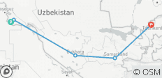  Highlights of Uzbekistan - 5 destinations 