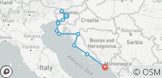  Eslovenia, Italia y Croacia; Semi - Tour Privado con Guía y Coche Dedicados - 12 destinos 