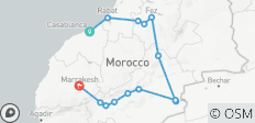  Circuit de 4 jours dans le désert de Casablanca à Marrakech - 14 destinations 