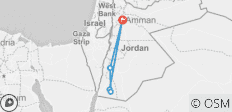  Petra &amp; Wadi Rum Trekking Tour - 4 Destinationen 