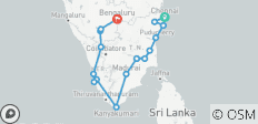  Grand tour de l\'Inde du Sud de Chennai à Bangalore - 18 destinations 