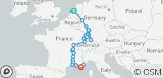  Rijn &amp; Rhône ontdekt met 2 nachten in Franse Rivièra voor wijnliefhebbers (Southbound) 2027 - 29 bestemmingen 
