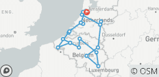  Große Holland &amp; Belgien Kreuzfahrt mit 1 Nacht in Amsterdam - 22 Destinationen 
