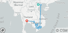  Fascinant Vietnam, Cambodge et Mékong avec Hanoi, Ha Long Bay et Bangkok (vers le nord) 2027 - 16 destinations 