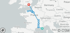  Grand France with 2 Nights in French Riviera &amp; 3 Nights in London for Wine Lovers (Northbound) 2027 - 19 destinations 
