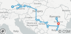  El Danubio de Alemania a Rumanía con 1 Noche en Bucarest y 2 Noches en Transilvania 2027 - 26 destinos 